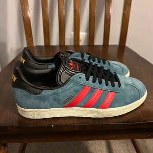 Adidas Gazelle Shoes Men's Size 8 Green LA Galaxy Casual Athletic Sneakers MLS